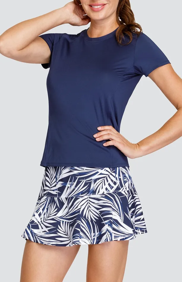 Tail Activewear Lorenia Top 8211 Navy Blue Women Short Sleeve