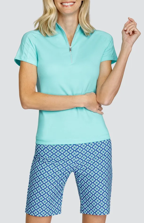 Tail Activewear Mckenna Top 8211 Merry Blue Women Short Sleeve