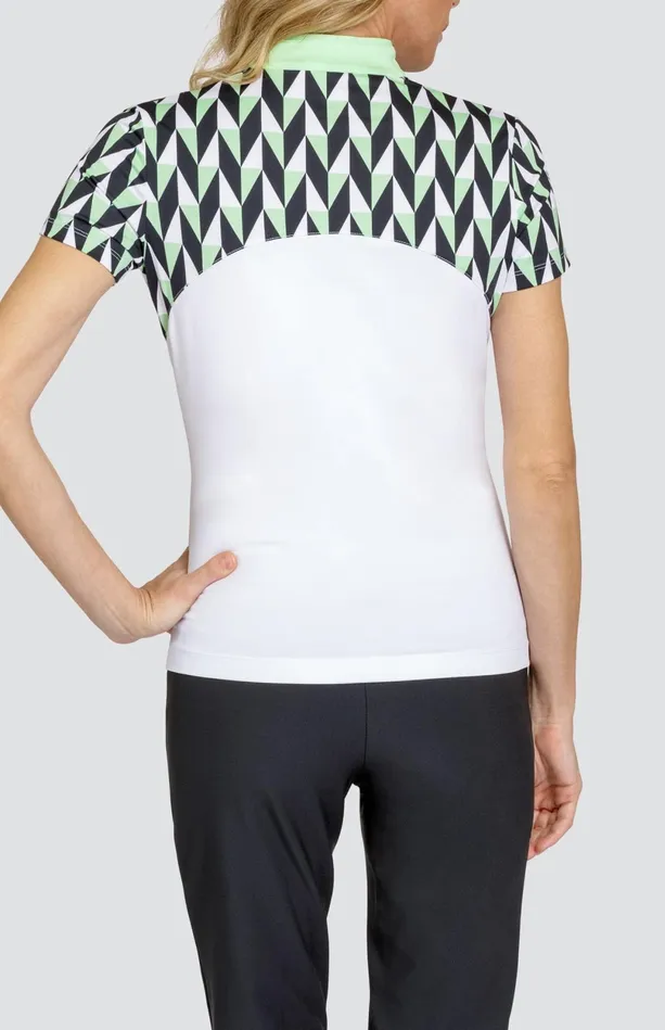 Tail Activewear Sharolyn Top 8211 Chevron Geo Women Short Sleeve