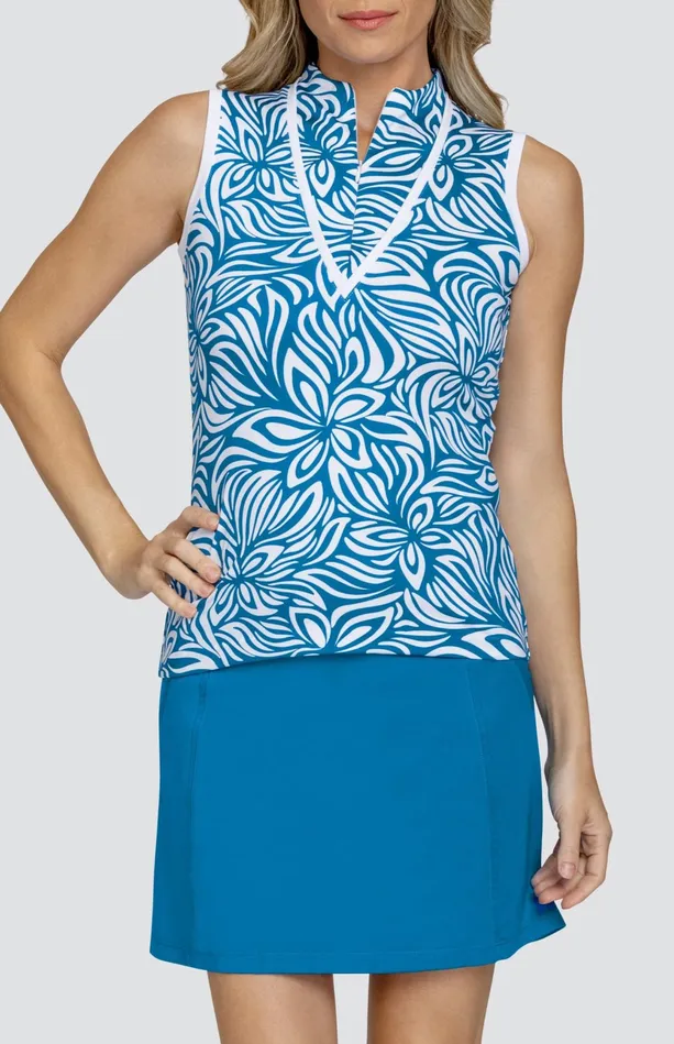 Tail Activewear Shasta Top 8211 Grecian Blooms Women Sleeveless