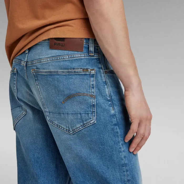 Tapered Men GStar RAW 3301 Regular Tapered Jeans Worn In Azure