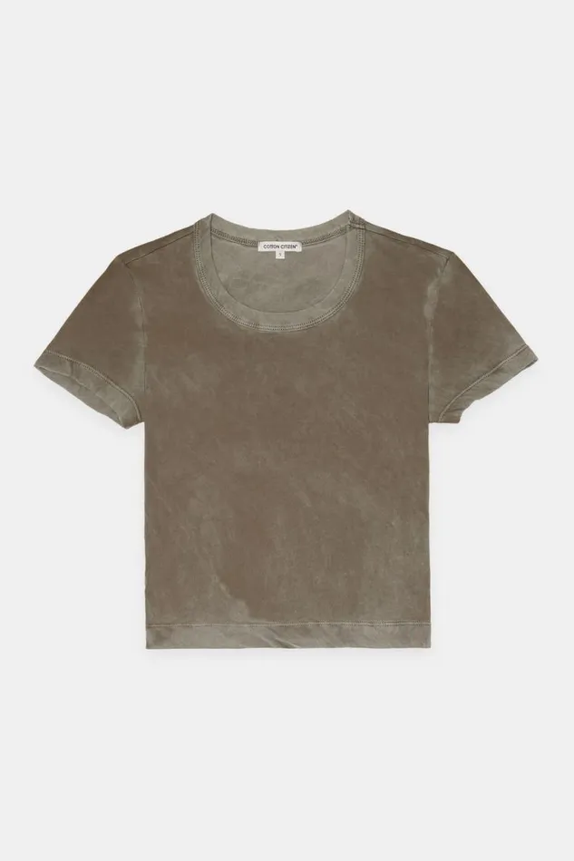 Tees Women COTTON CITIZEN Standard Baby Tee Vintage Taupe Tees Women COTTON CITIZEN Standard Baby Tee Vintage Taupe