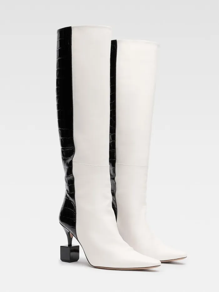 The Bisou Boots Blackwhite Women JACQUEMUS Shoes The Bisou Boots Blackwhite Women JACQUEMUS Shoes
