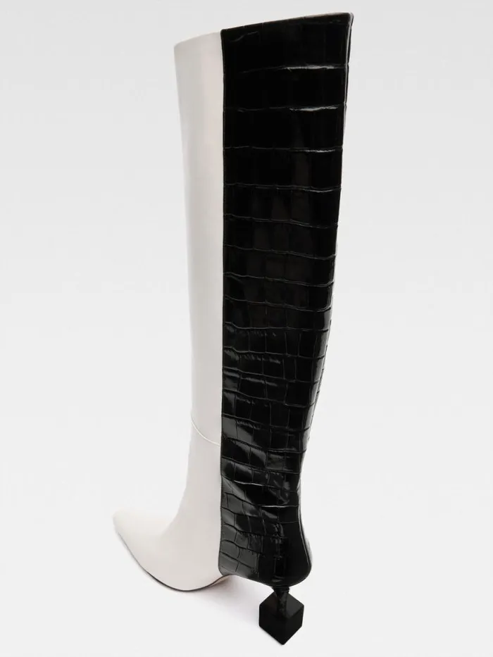 The Bisou Boots Blackwhite Women JACQUEMUS Shoes The Bisou Boots Blackwhite Women JACQUEMUS Shoes