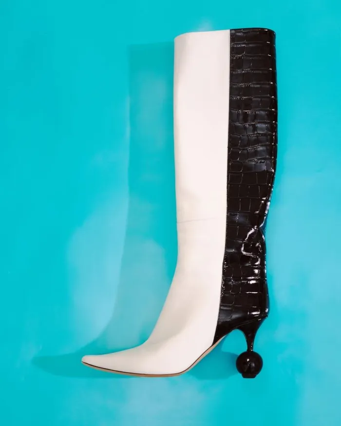 The Bisou Boots Blackwhite Women JACQUEMUS Shoes The Bisou Boots Blackwhite Women JACQUEMUS Shoes