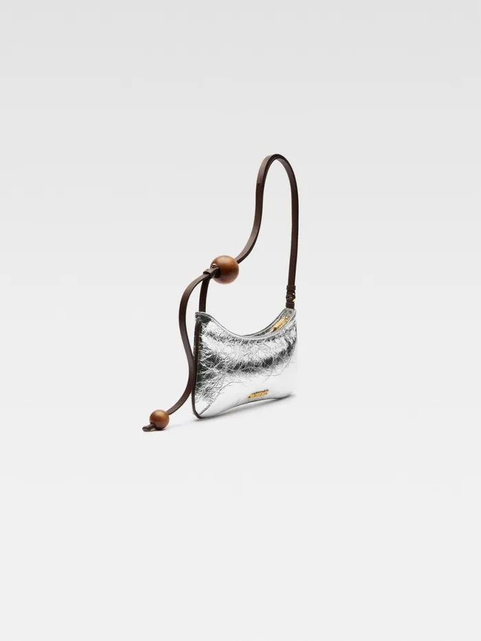 The Bisou Perle Silver Women JACQUEMUS Shoulder Bags The Bisou Perle Silver Women JACQUEMUS Shoulder Bags