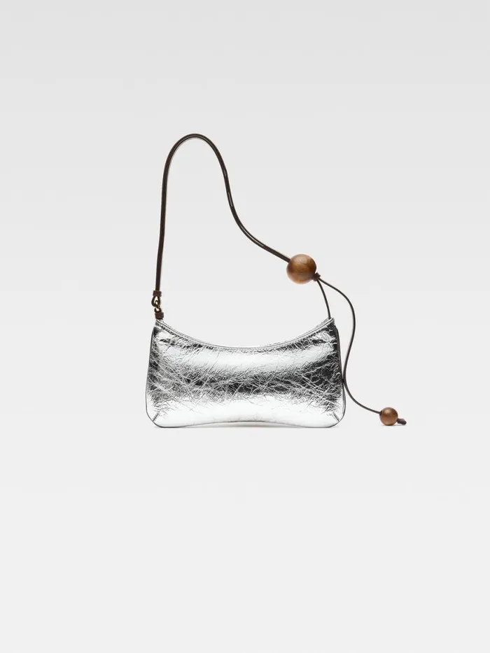 The Bisou Perle Silver Women JACQUEMUS Shoulder Bags The Bisou Perle Silver Women JACQUEMUS Shoulder Bags