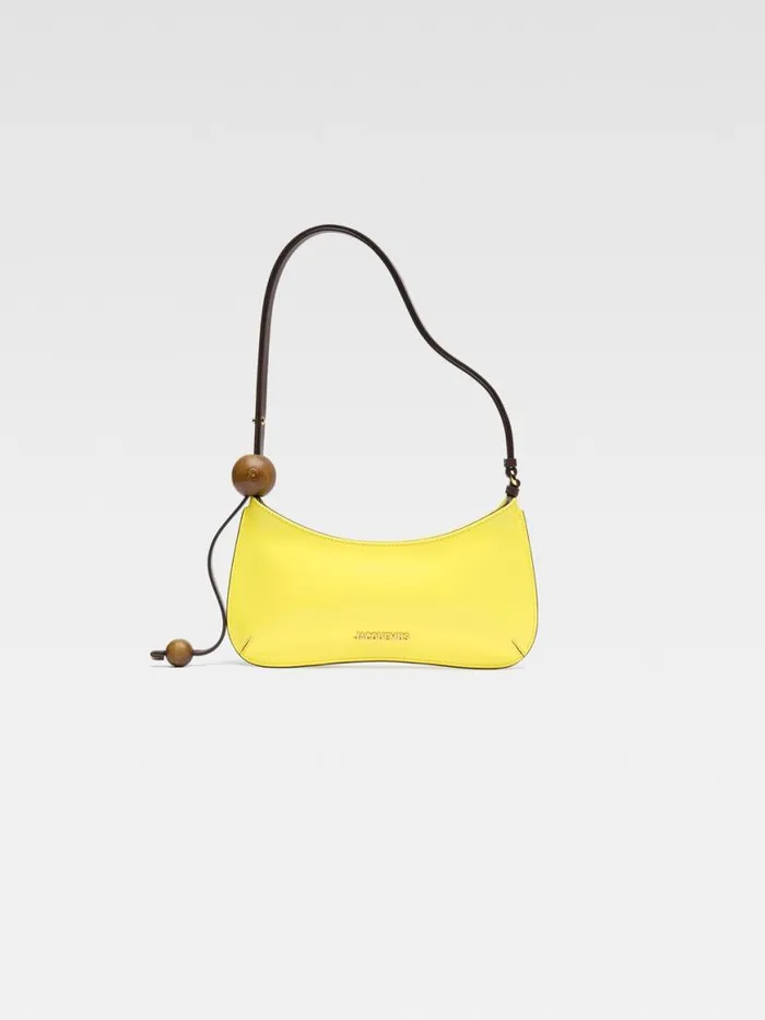 The Bisou Perle Yellow Women JACQUEMUS Shoulder Bags