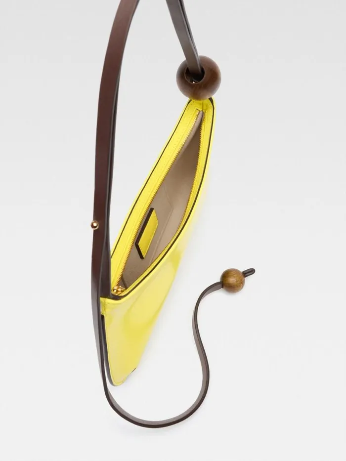 The Bisou Perle Yellow Women JACQUEMUS Shoulder Bags The Bisou Perle Yellow Women JACQUEMUS Shoulder Bags