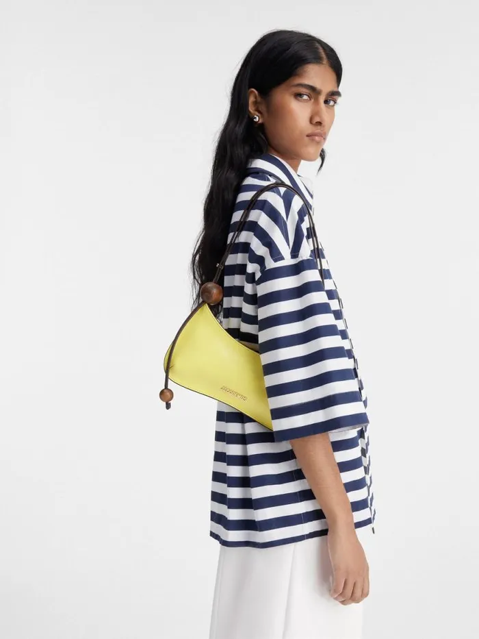 The Bisou Perle Yellow Women JACQUEMUS Shoulder Bags The Bisou Perle Yellow Women JACQUEMUS Shoulder Bags