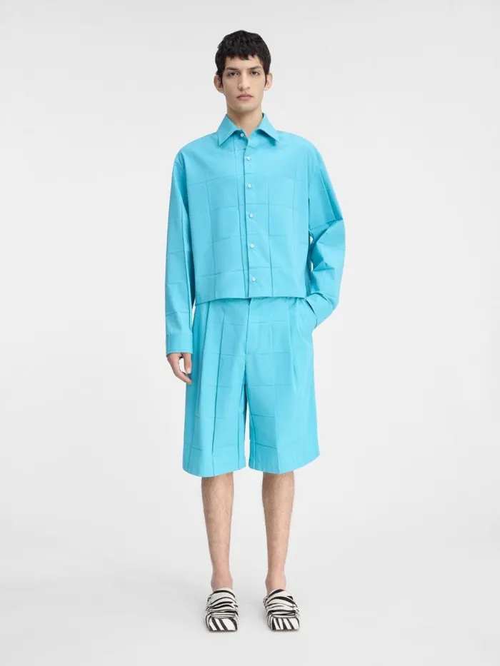 The Corto Shirt Turquoise Men JACQUEMUS Shirts