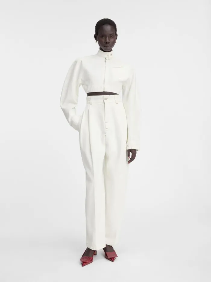 The Curzio DeNmes Denim Pants Offwhite Women JACQUEMUS Denim