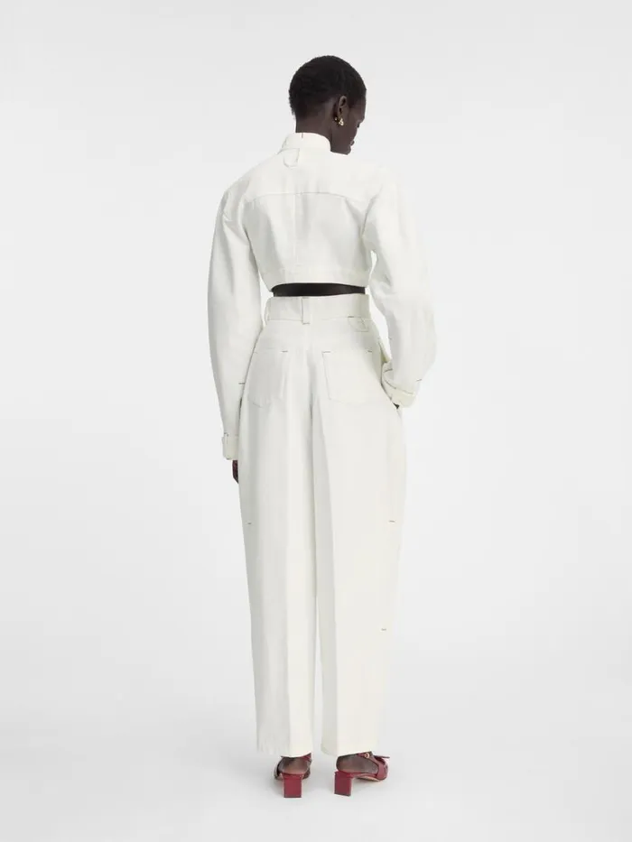 The Curzio DeNmes Denim Pants Offwhite Women JACQUEMUS Denim The Curzio DeNmes Denim Pants Offwhite Women JACQUEMUS Denim