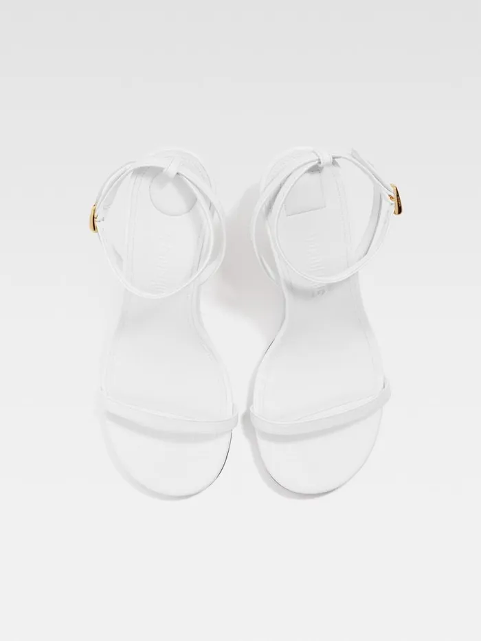 The Double Sandals White Women JACQUEMUS Shoes The Double Sandals White Women JACQUEMUS Shoes