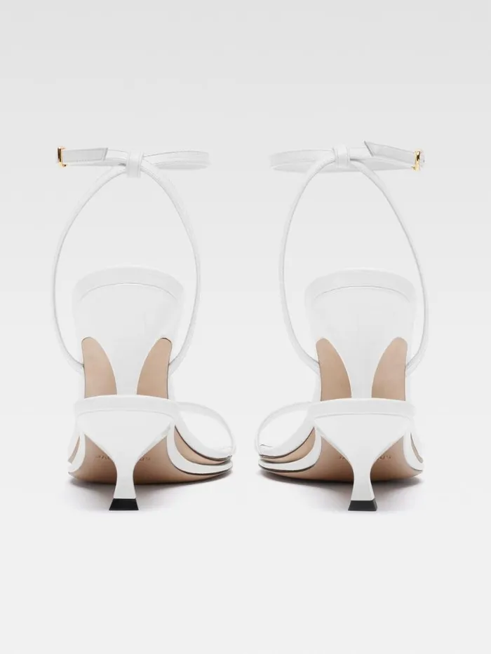 The Double Sandals White Women JACQUEMUS Shoes The Double Sandals White Women JACQUEMUS Shoes