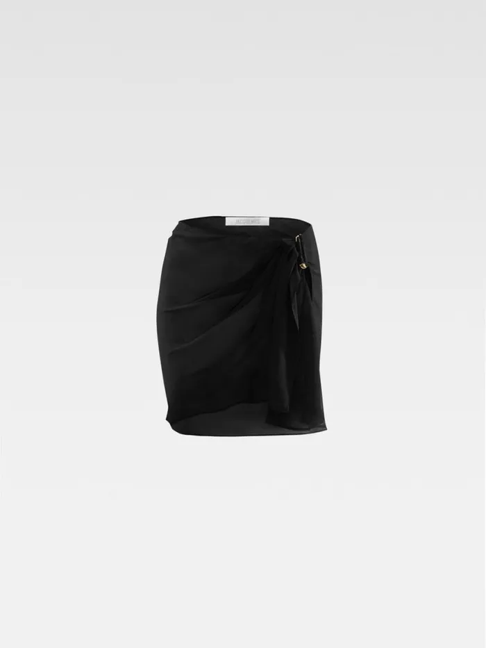 The Drapeado Pareo Black Women JACQUEMUS Dresses and Skirts The Drapeado Pareo Black Women JACQUEMUS Dresses and Skirts