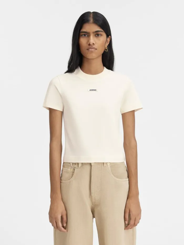 The Gros Grain Tshirt Light Beige Women JACQUEMUS Tshirts