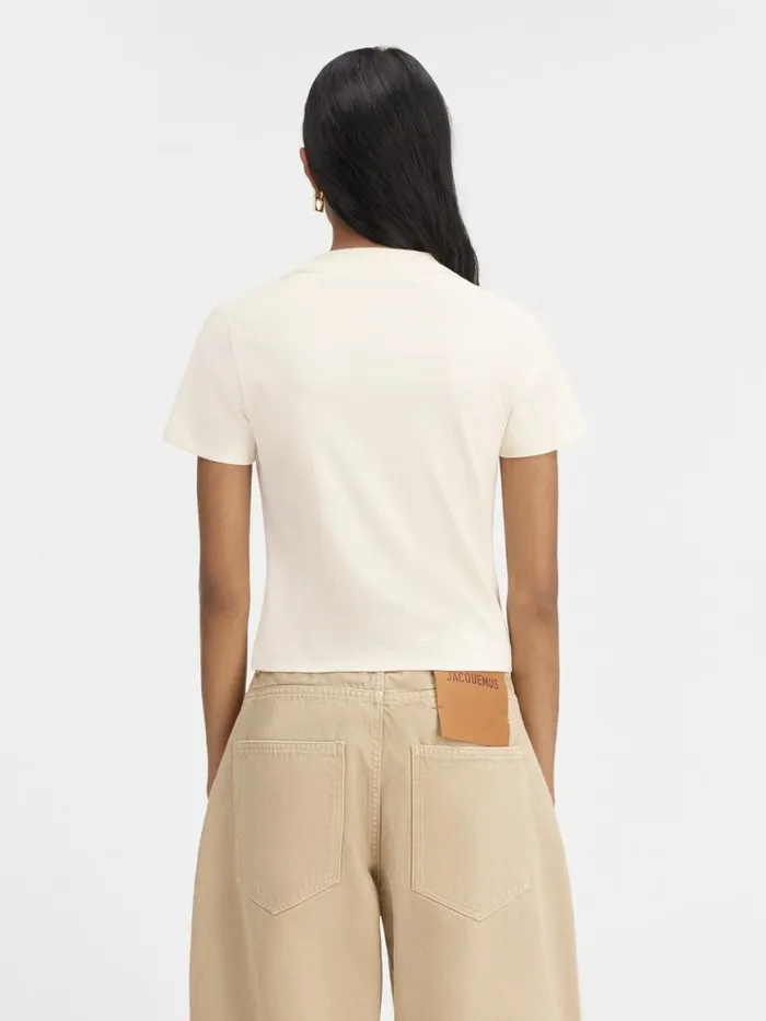 The Gros Grain Tshirt Light Beige Women JACQUEMUS Tshirts The Gros Grain Tshirt Light Beige Women JACQUEMUS Tshirts