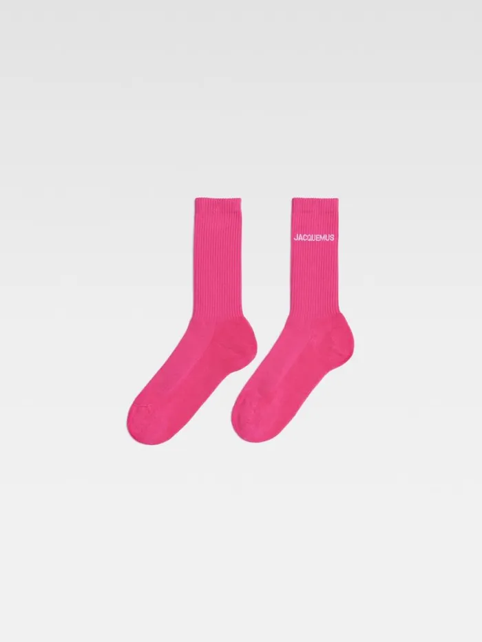 The Jacquemus Socks Dark Pink WomenMen JACQUEMUS Textile Accessories