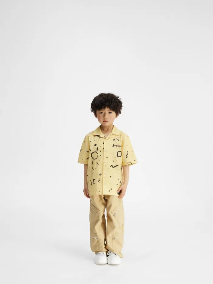 The Jean Kids039 Shirt Print Summer Kids WomenMen JACQUEMUS Tops