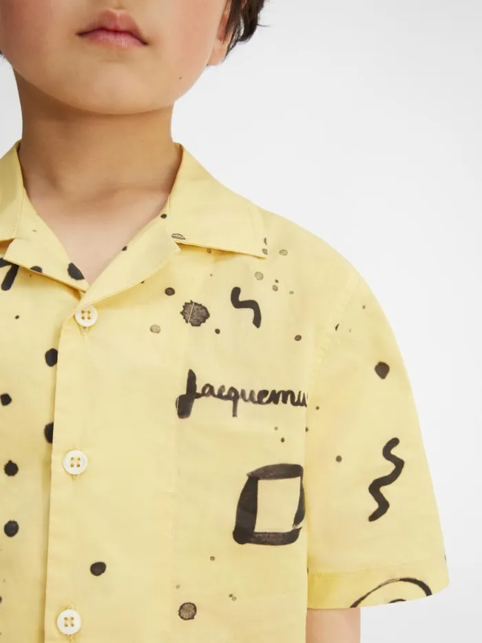 The Jean Kids039 Shirt Print Summer Kids WomenMen JACQUEMUS Tops The Jean Kids039 Shirt Print Summer Kids WomenMen JACQUEMUS Tops