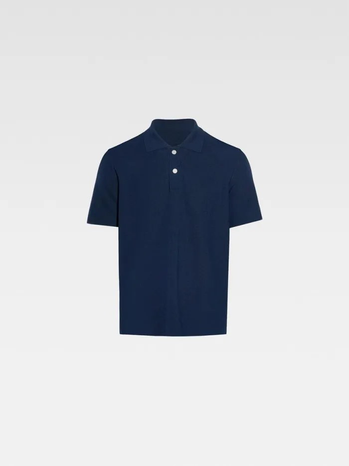 The Knit Polo Shirt Dark Navy Men JACQUEMUS Knits The Knit Polo Shirt Dark Navy Men JACQUEMUS Knits