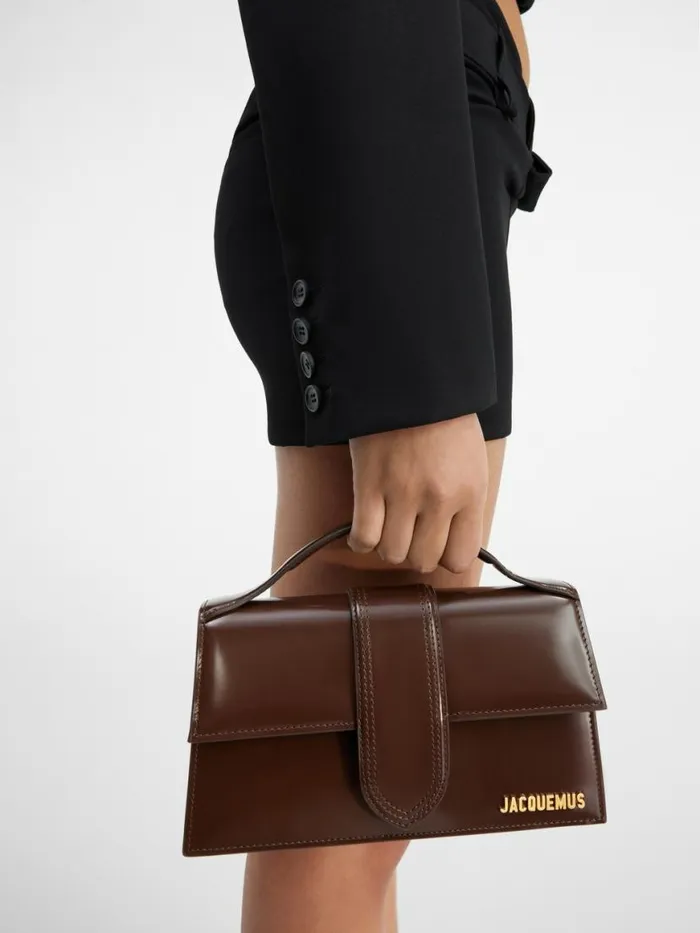 The Large Bambino Midnight Brown Women JACQUEMUS Crossbody and Handbags The Large Bambino Midnight Brown Women JACQUEMUS Crossbody and Handbags