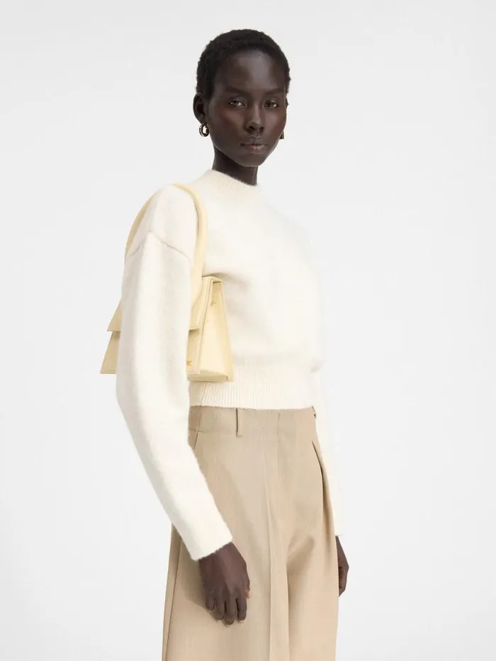 The Large Chiquito Ivory Women JACQUEMUS Crossbody and Handbags The Large Chiquito Ivory Women JACQUEMUS Crossbody and Handbags