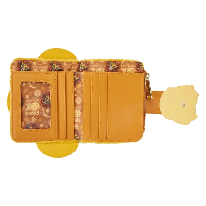 The Lion King Exclusive 30th Anniversary Simba Plush Flap Wallet Unisex Loungefly Bags and Wallets The Lion King Exclusive 30th Anniversary Simba Plush Flap Wallet Unisex Loungefly Bags and Wallets
