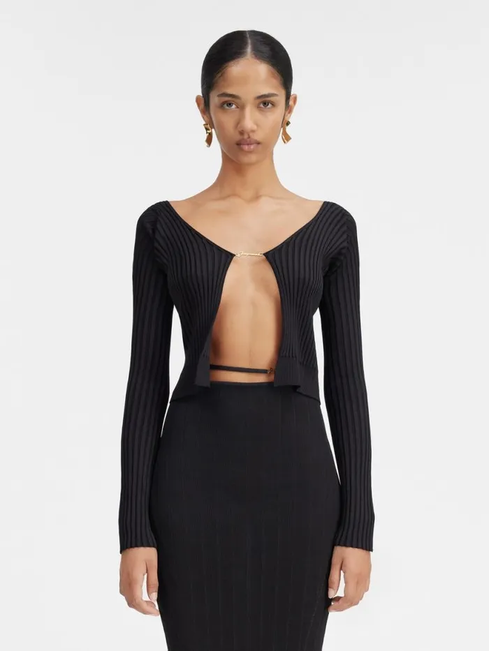 The Long Pral Knit Black Women JACQUEMUS Knits