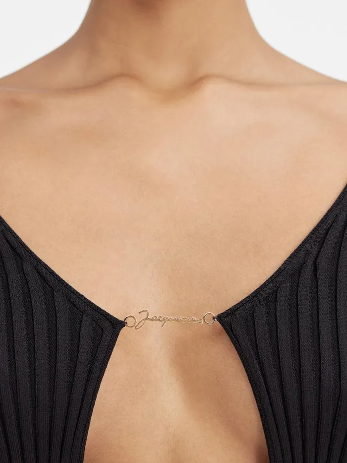 The Long Pral Knit Black Women JACQUEMUS Knits The Long Pral Knit Black Women JACQUEMUS Knits