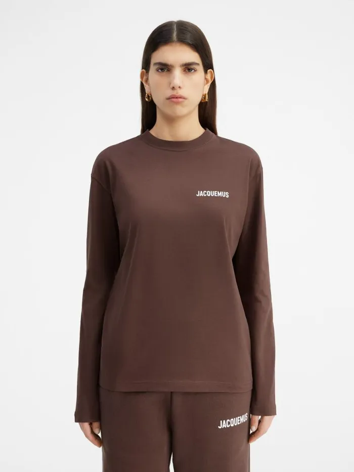 The Longsleeve Tshirt Brown WomenMen JACQUEMUS Tshirts The Longsleeve Tshirt Brown WomenMen JACQUEMUS Tshirts