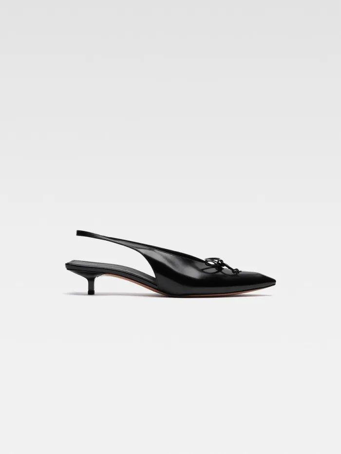 The Low Cubisto Slingbacks Black Women JACQUEMUS Shoes