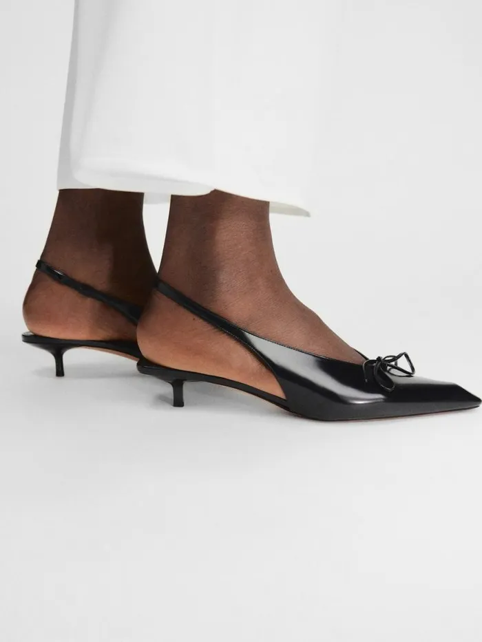 The Low Cubisto Slingbacks Black Women JACQUEMUS Shoes The Low Cubisto Slingbacks Black Women JACQUEMUS Shoes