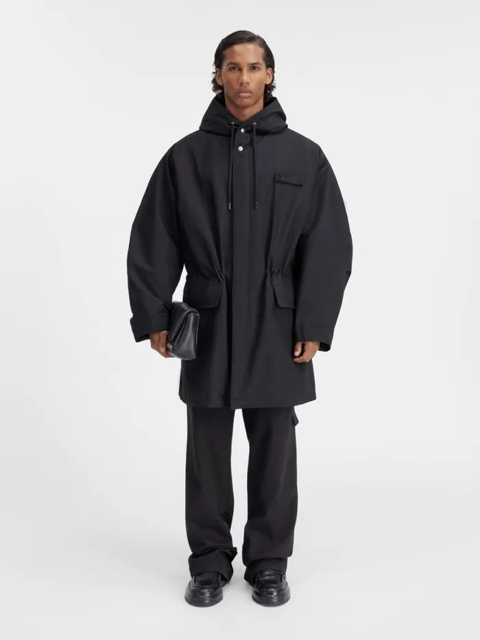 The Marrone Parka Black Men JACQUEMUS Coats and Jackets