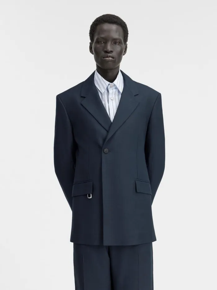 The Melo Jacket Dark Navy Men JACQUEMUS Coats and Jackets The Melo Jacket Dark Navy Men JACQUEMUS Coats and Jackets