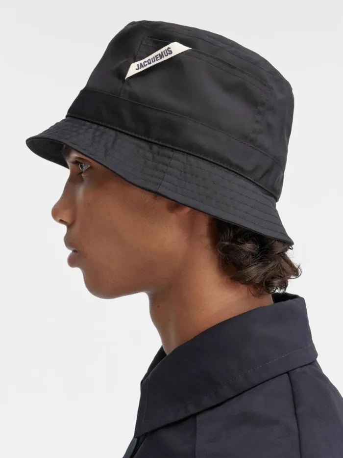 The Ovalie Bucket Hat Black WomenMen JACQUEMUS Hats The Ovalie Bucket Hat Black WomenMen JACQUEMUS Hats