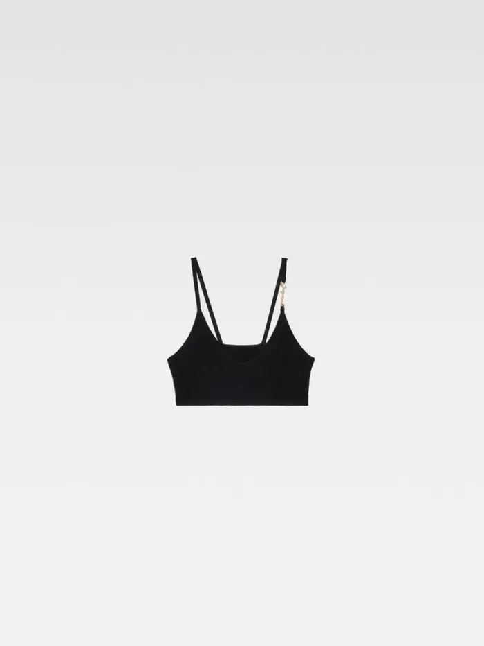 The Pral Bra Black Women JACQUEMUS Tops and Shirts The Pral Bra Black Women JACQUEMUS Tops and Shirts