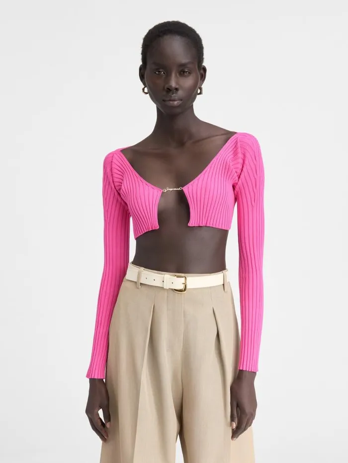 The Pral Knit Neon Pink Women JACQUEMUS Knits