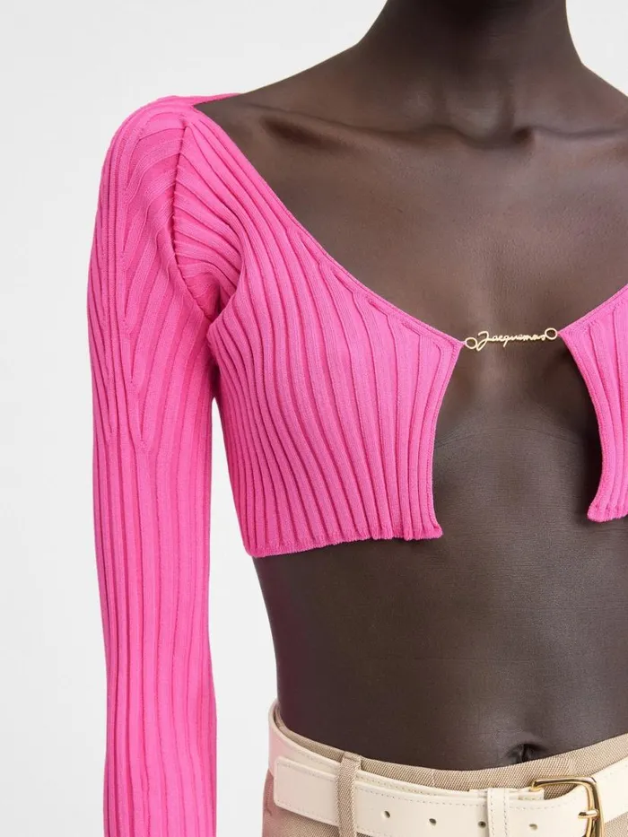 The Pral Knit Neon Pink Women JACQUEMUS Knits The Pral Knit Neon Pink Women JACQUEMUS Knits