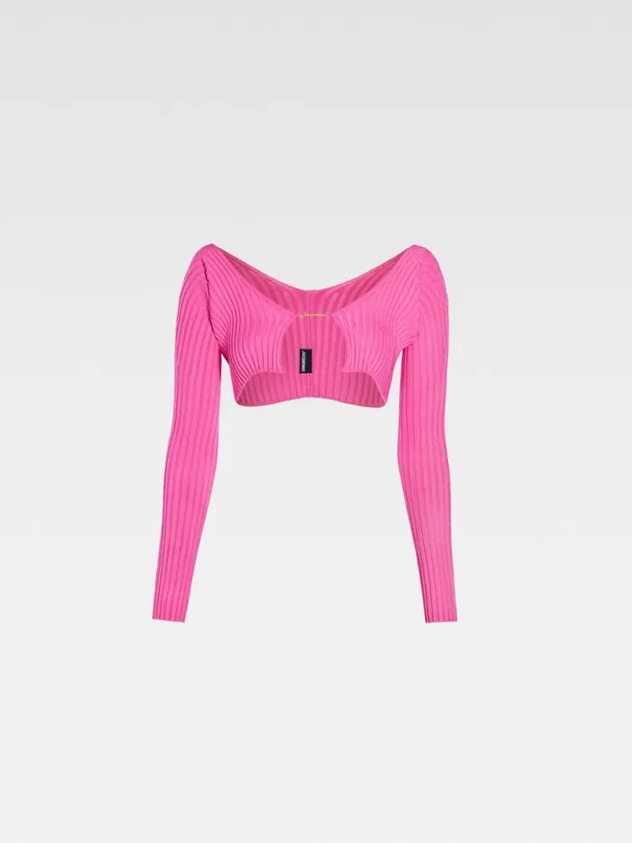 The Pral Knit Neon Pink Women JACQUEMUS Knits The Pral Knit Neon Pink Women JACQUEMUS Knits