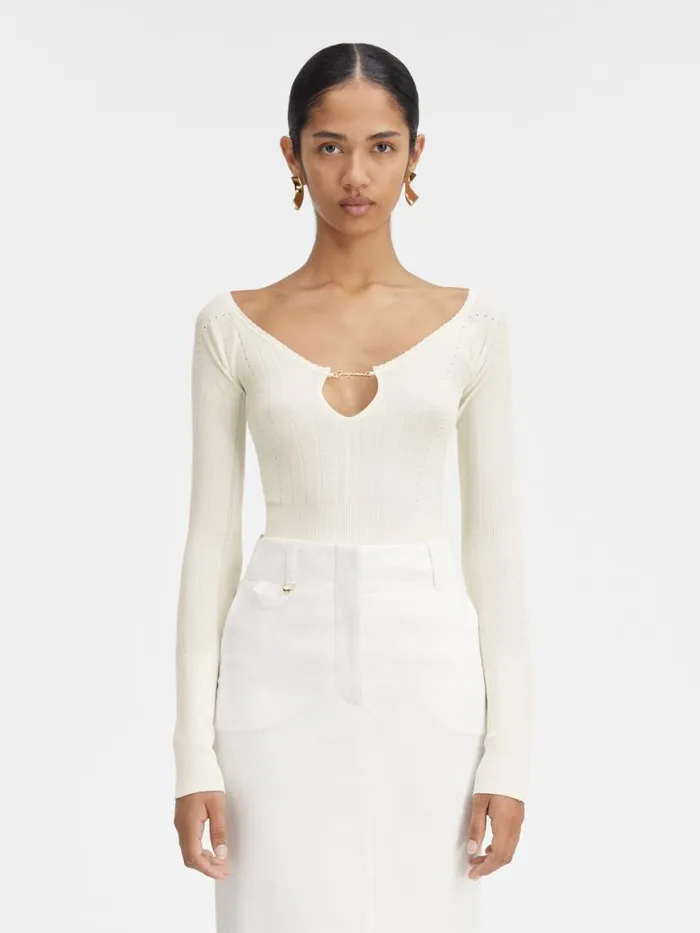 The Pral Top Offwhite Women JACQUEMUS Tops and Shirts