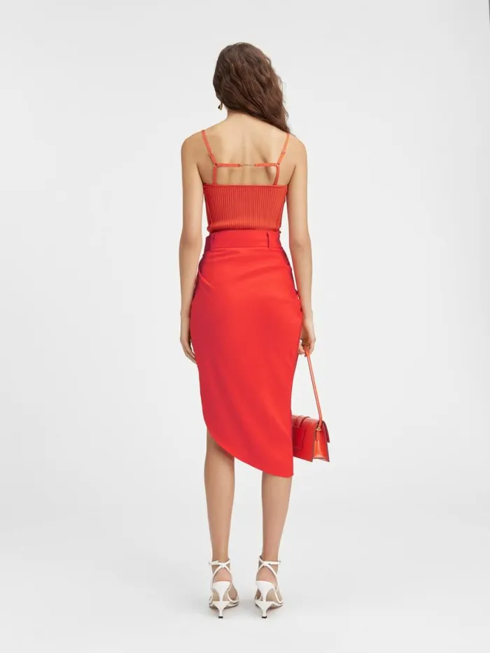 The Saudade Skirt Orange Women JACQUEMUS Dresses and Skirts The Saudade Skirt Orange Women JACQUEMUS Dresses and Skirts