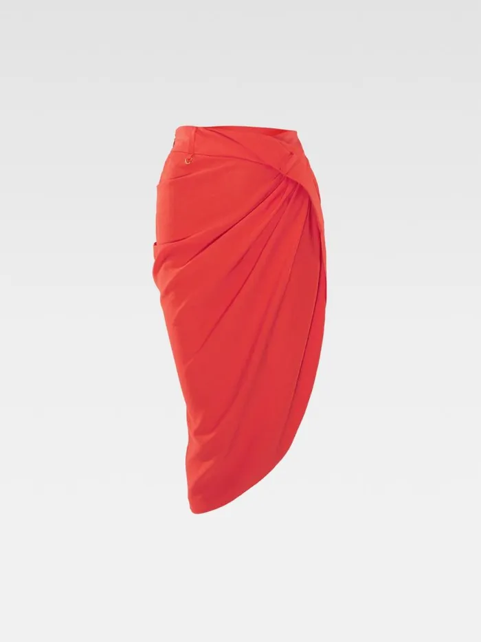 The Saudade Skirt Orange Women JACQUEMUS Dresses and Skirts The Saudade Skirt Orange Women JACQUEMUS Dresses and Skirts