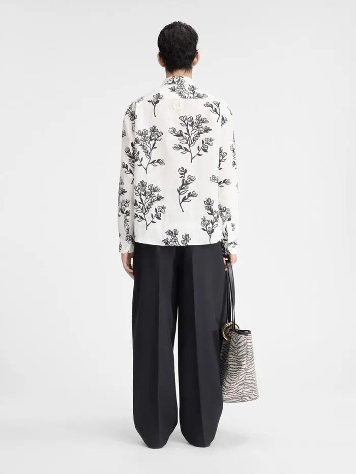 The Simon Shirt Print Black Flowers Men JACQUEMUS Shirts The Simon Shirt Print Black Flowers Men JACQUEMUS Shirts