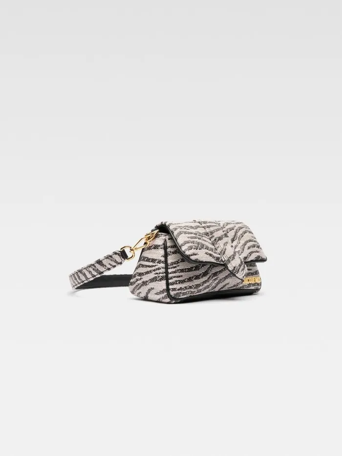 The Small Bambimou Black and White Zebra Women JACQUEMUS Crossbody and Handbags The Small Bambimou Black and White Zebra Women JACQUEMUS Crossbody and Handbags