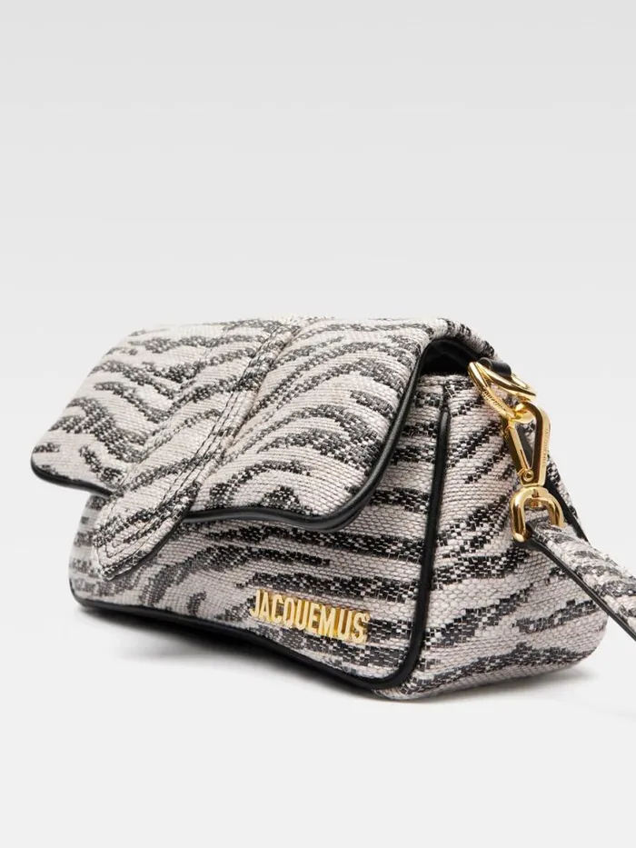 The Small Bambimou Black and White Zebra Women JACQUEMUS Crossbody and Handbags The Small Bambimou Black and White Zebra Women JACQUEMUS Crossbody and Handbags