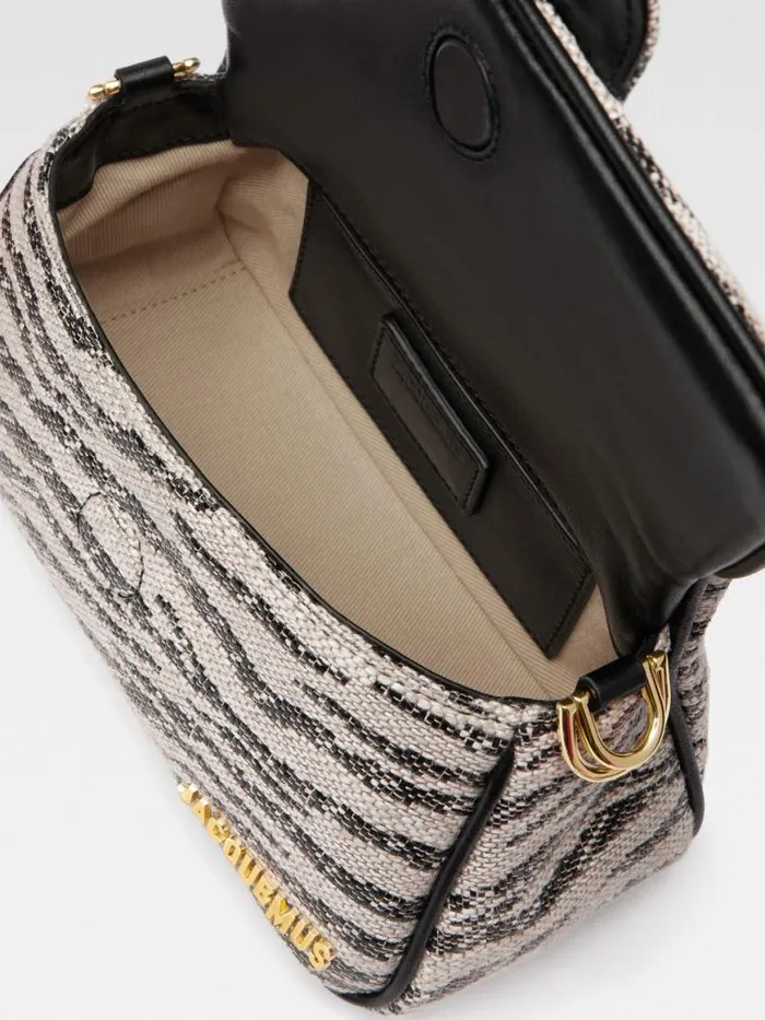 The Small Bambimou Black and White Zebra Women JACQUEMUS Crossbody and Handbags The Small Bambimou Black and White Zebra Women JACQUEMUS Crossbody and Handbags