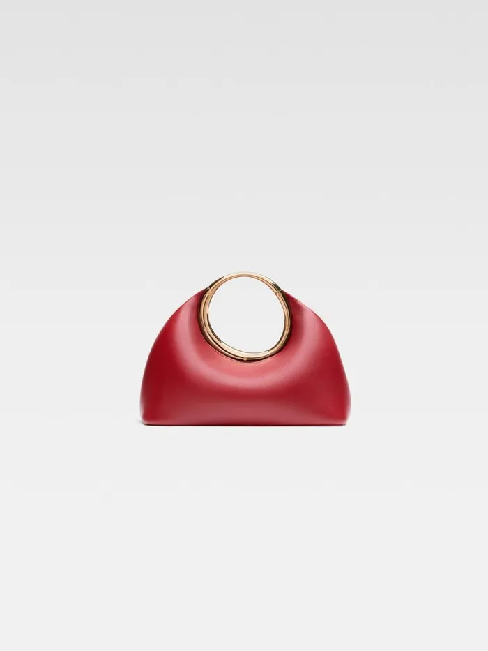 The Small Calino Dark Red Women JACQUEMUS Crossbody and Handbags The Small Calino Dark Red Women JACQUEMUS Crossbody and Handbags