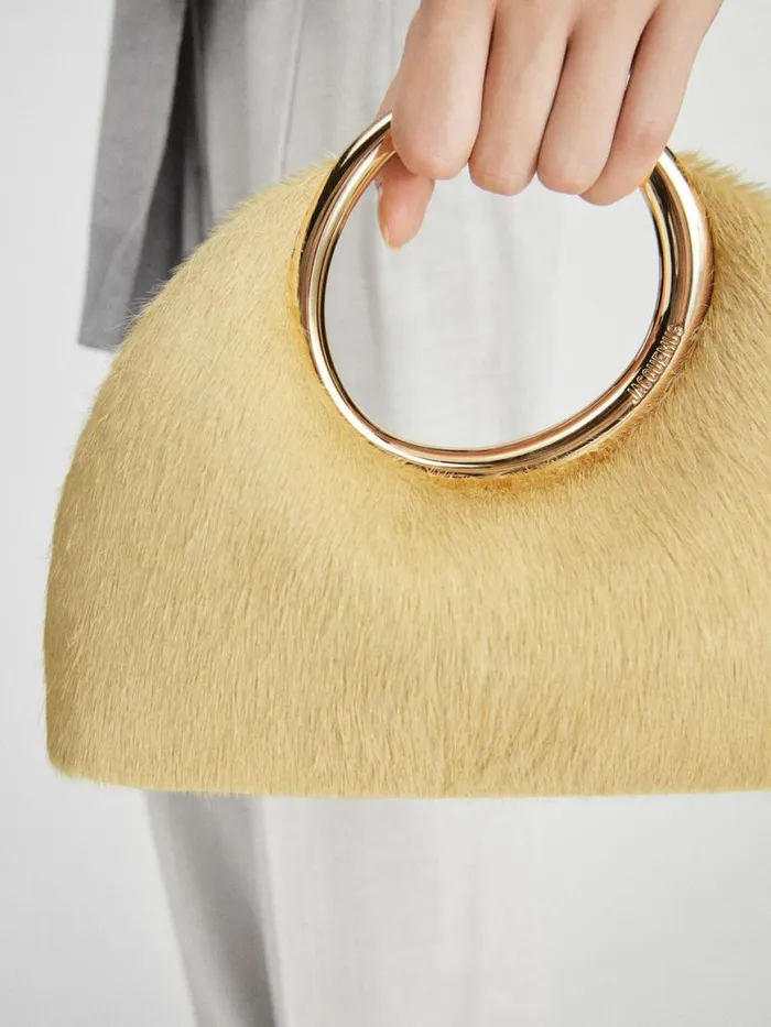 The Small Calino Pale Yellow Women JACQUEMUS Crossbody and Handbags The Small Calino Pale Yellow Women JACQUEMUS Crossbody and Handbags
